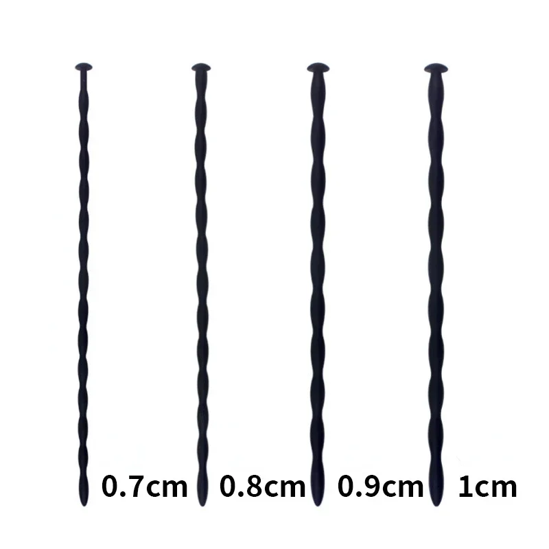 8 Sizes Soft Silicone Urethral Dilator Horse Eye Stick Penis Rod Male Masturbation Blockage Stimulator Catheter Sex Toys for Men