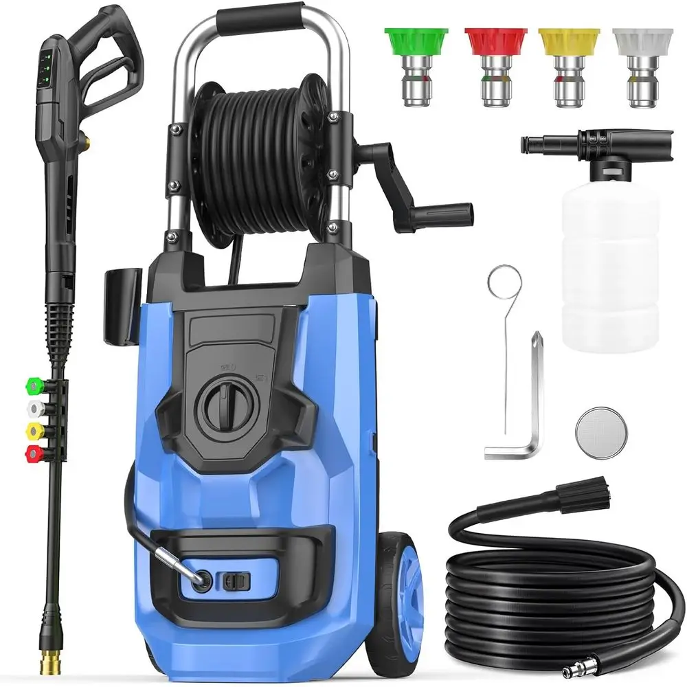 

2026 New with 3 Levels Adjustable Gun, Portable Pull-Handle, 4 Nozzles, Heavy Duty