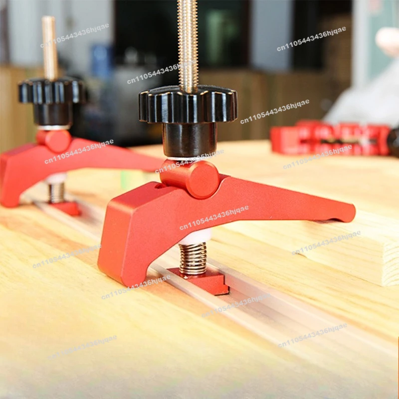 Pure Aluminum Alloy Woodworking Table Pressing Block Chute Holder Pressing Plate T Sliding Handle Chute Special  Tool
