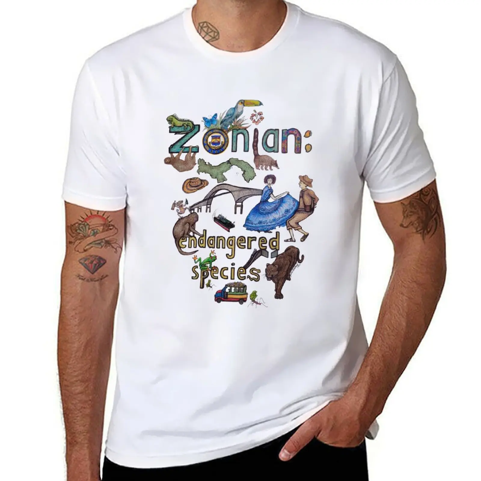 Canal Zone memories T-Shirt cotton tshirt 100% man t shirts for men T-Shirt