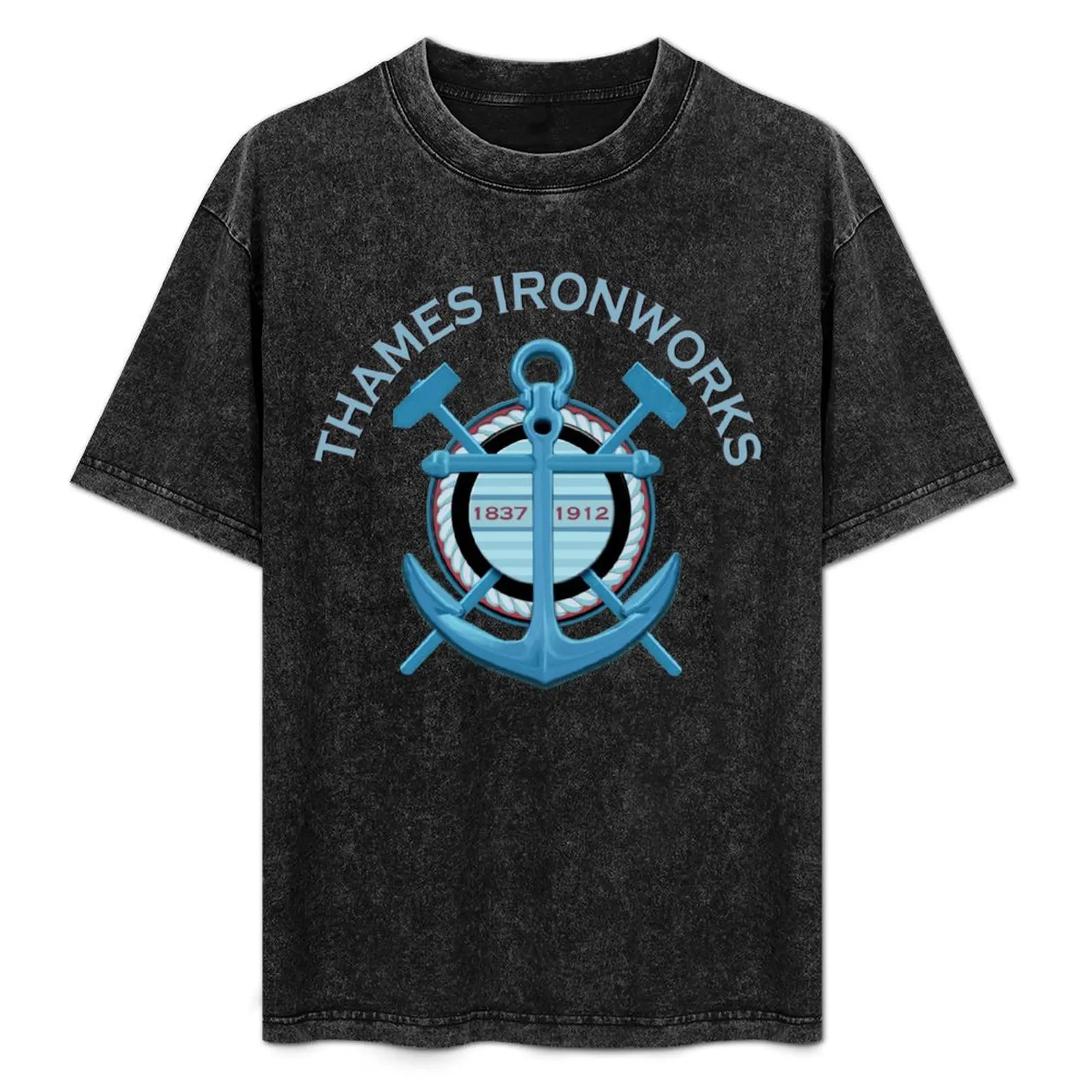 

Thames Ironworks symbolic Logo T-Shirt Plus Size Solid Color T-Shirt