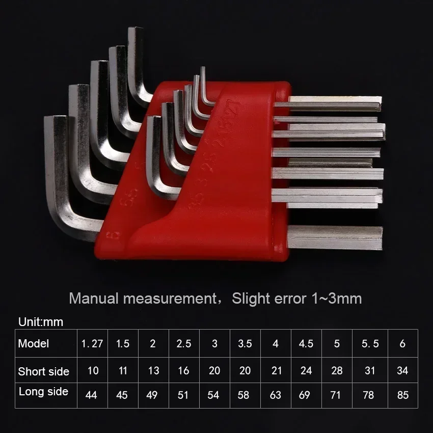 

Allen 11pcs/set In The Arm Allen To Carry Short Metric Tool Size Wrench Pocket Set Easy Key