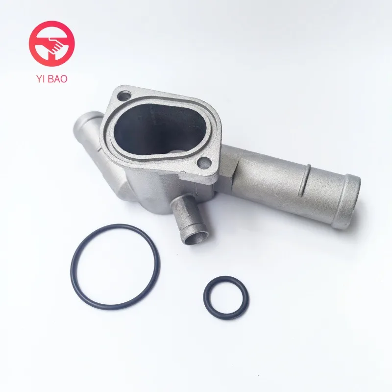 06A121133D  Alloy Thermostat Housing Coolant Hose Flange Radiator 06A 121 133D 06A121133AQ for VW Golf Jetta 2.0 L4 99-06
