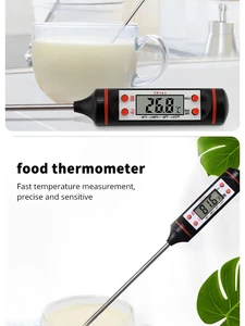 1 buah Termometer Dapur Digital Kue Makanan Pena Pengukur Suhu BBQ Barbekyu Cair Tipe Probe Elektronik 8 spindel penurunan penjualan terbaik - №