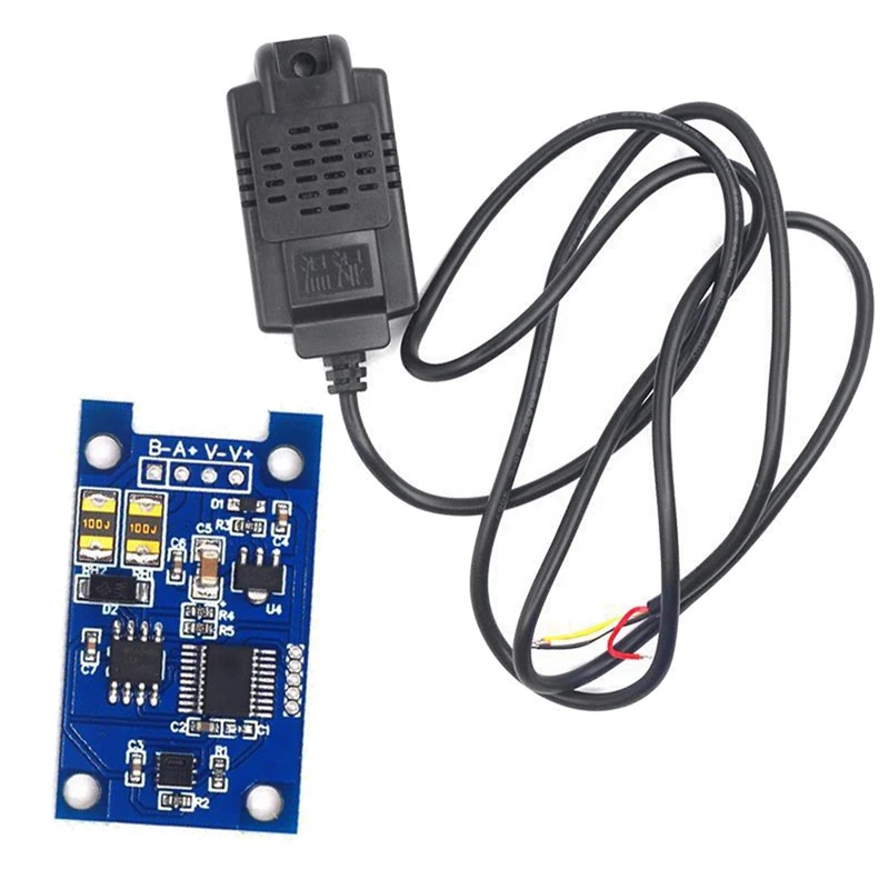 Transmissor De Temperatura E Umidade, Módulo Sensor SHT20, Modbus RS485 com Habitação