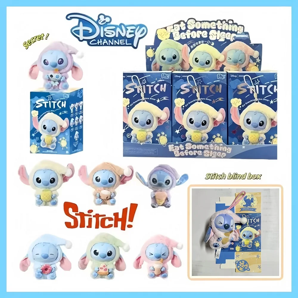 

Горячие продажи Stitch Blind Box Bag Eat Some Thing Before Sleep Series Виниловый кулон Милая кукла Mystery Box Пушистая кукла-сюрприз в подарок