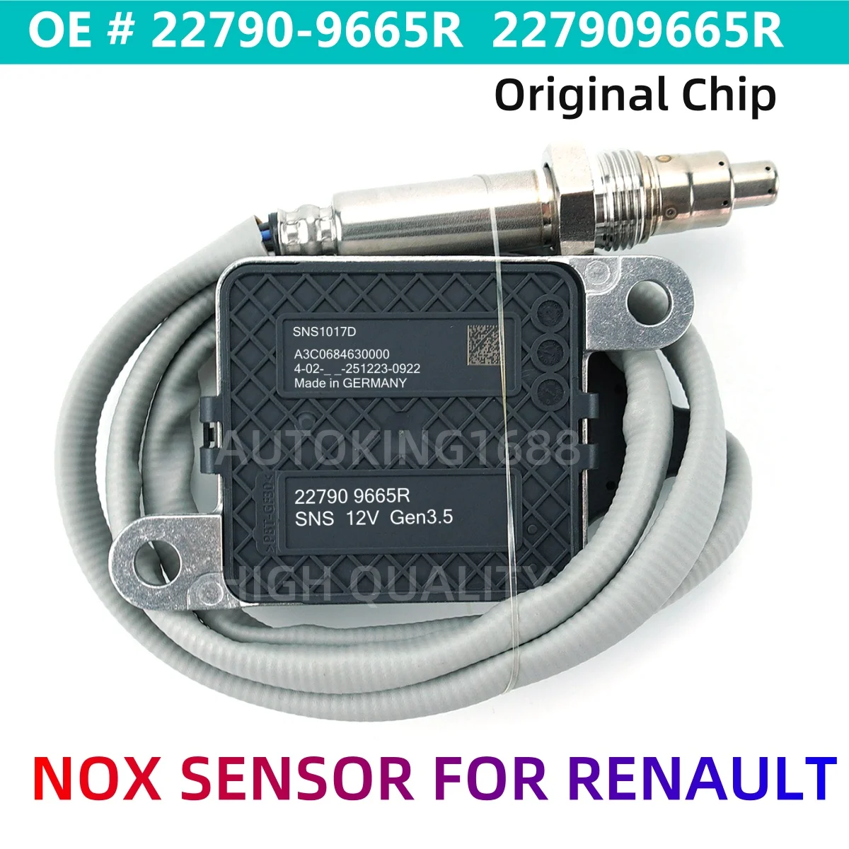 

227909665R 22790-9665R Оригинальный новый датчик оксида азота (NOx) высокого качества для Renault Opel