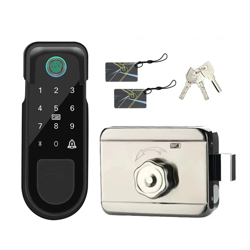 

BNVN-Fingerprint For Tuya App Key Enabled For Tuya Smart Lock Bluetooth Door Lock Keyless Entry Fingerprint Home Lock IC Card Mo