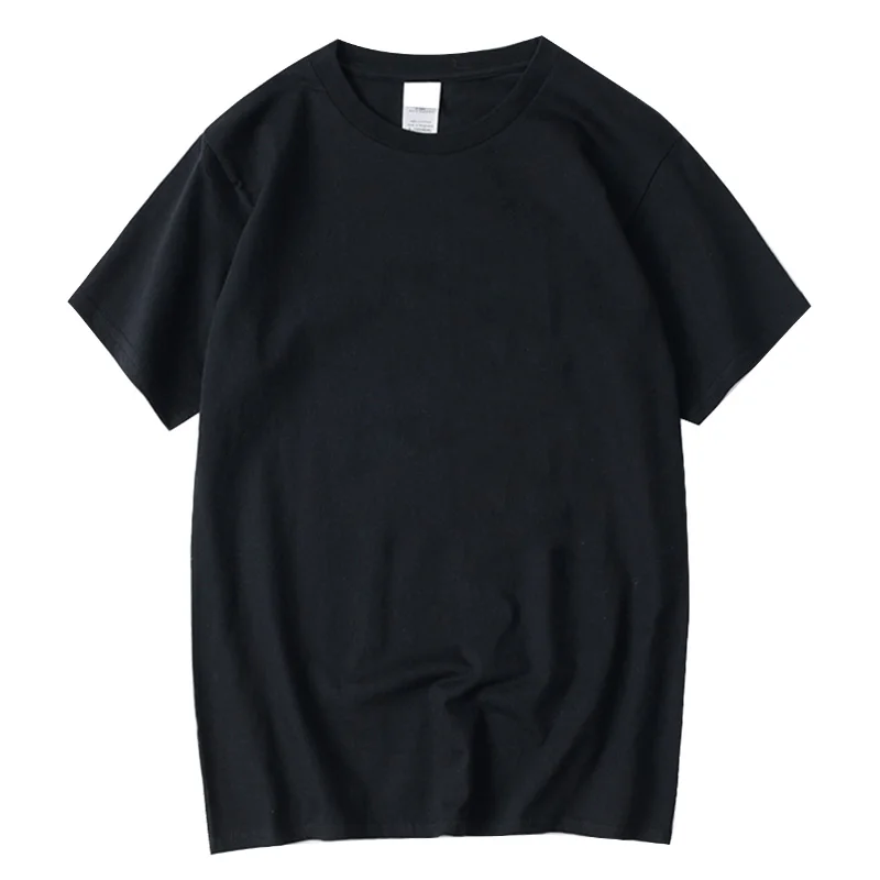 Summer Casual Men's T-Shirt Solid Color Soft and Loose Round Neck Top for Men Loose Soft Cool Cotton Male Short Sleeve Tees image 3