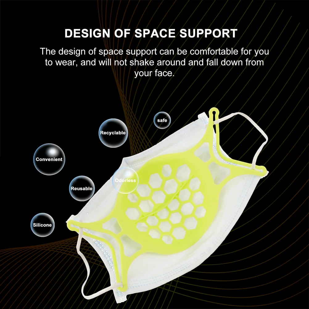 4 Pcs Mask Holder Lipstick Protective Stand 3D Bracket Inner Frame Support Facial Nose Mouth