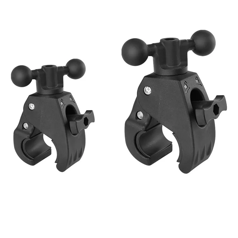 18-50mm clamping diameter Double ball Tough-claw Clamp Mount for Bike Bicycle Motorcycle Handlebar