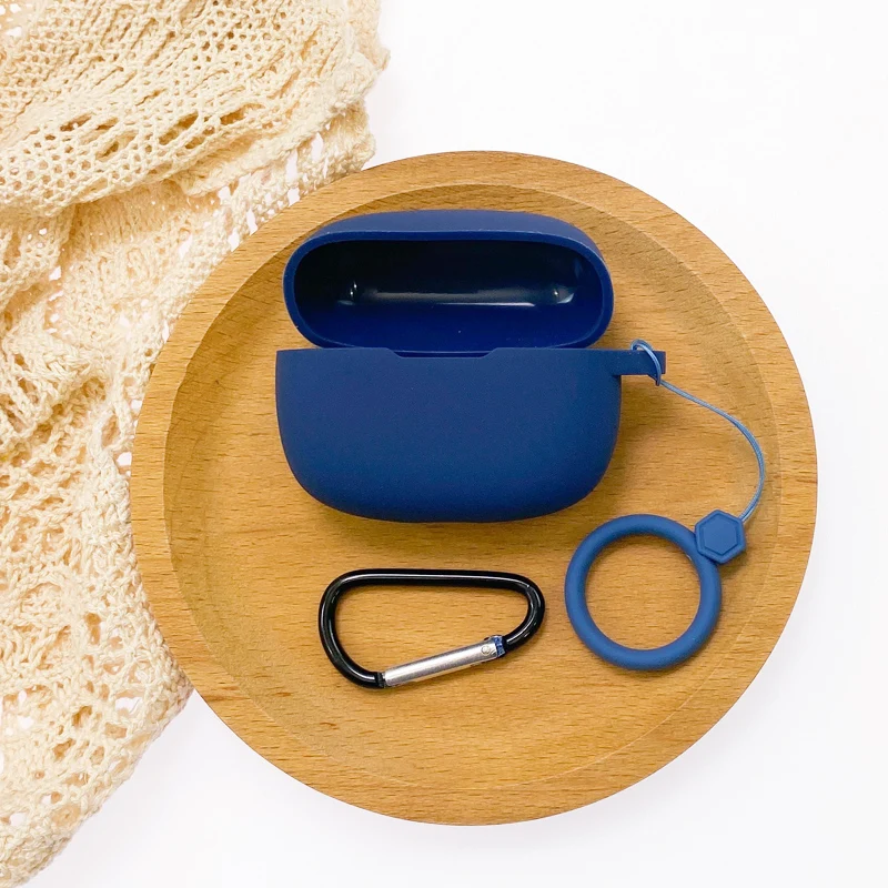 Voor Jbl Wave 200 Tws Oortelefoon Case Siliconen Draadloze Bluetooth Cover Voor Jbl Wave 200 Hoofdtelefoon Zakken Met Vinger Band