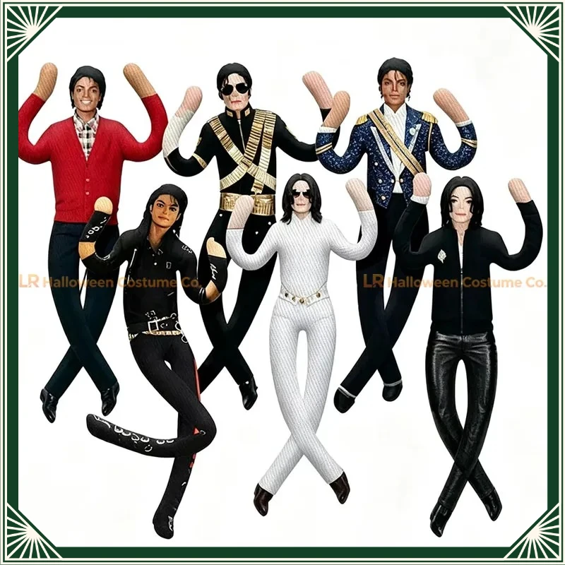 Modern Abstract Michael Jackson Plush Stuffed Doll, Flexible Joint Figure for Cosplay & Room Decor