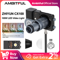ZHIYUN CINEPEER CX100 100W Handheld Led COB Light Pocket Video Light Bi Color Photo Fill Light Photography Lighting