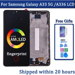 AMOLED Display For Samsung A33 5G LCD SM-A336B/DS Touch Screen Digitizer Assembly Super AMOLED For Samsung A33 5G LCD Display