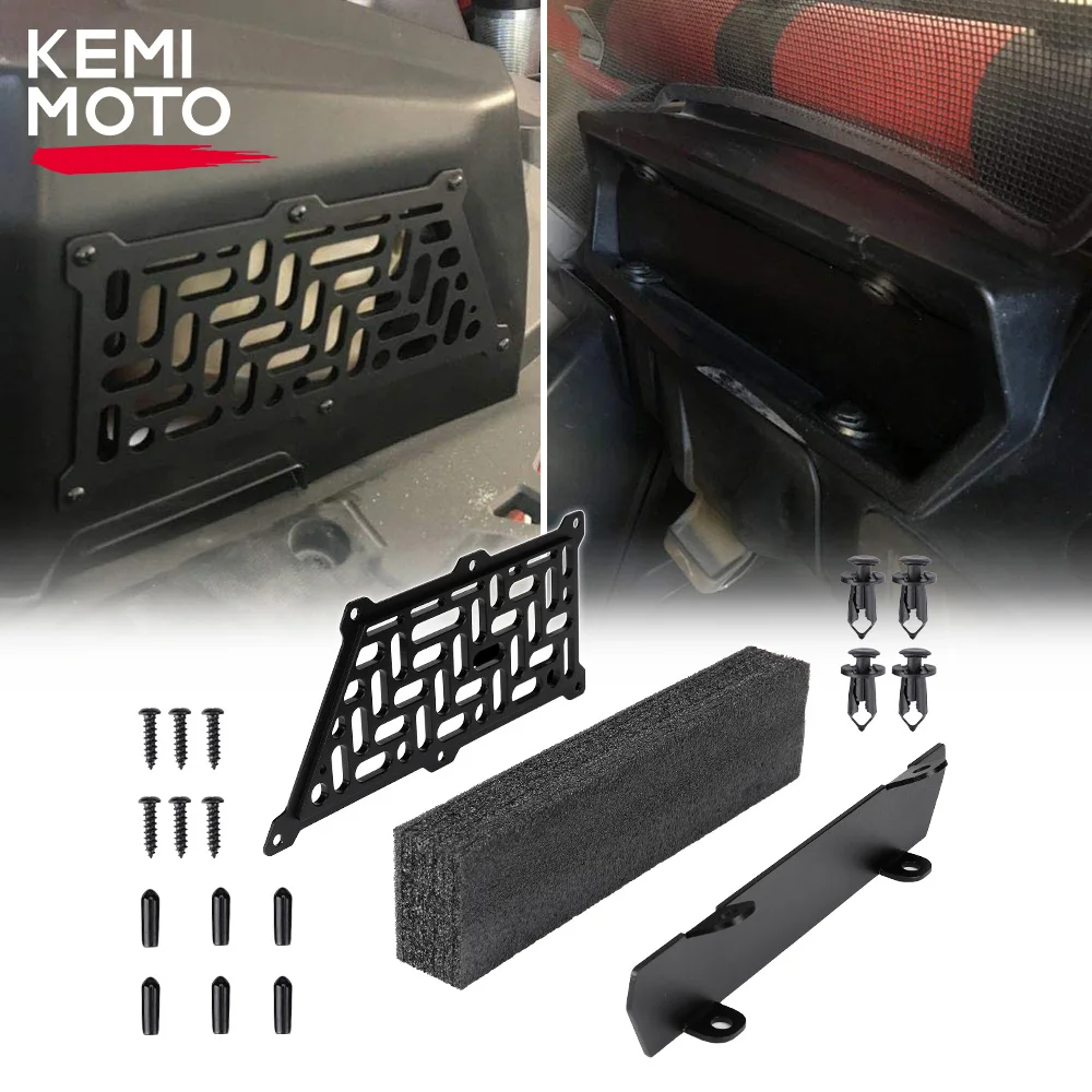 

KEMIMOTO UTV For Can Am Maverick X3 Max Turbo R RR XRC XRS 2017-2023 2/4 Seats Aluminum Air Intake Noise Reduction Kit