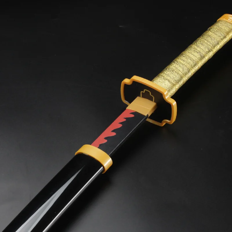 애니메이션 귀멸의 칼날 카타나 장식용 수집품 선물 코스프레 검 (벨트 & 스탠드 포함)