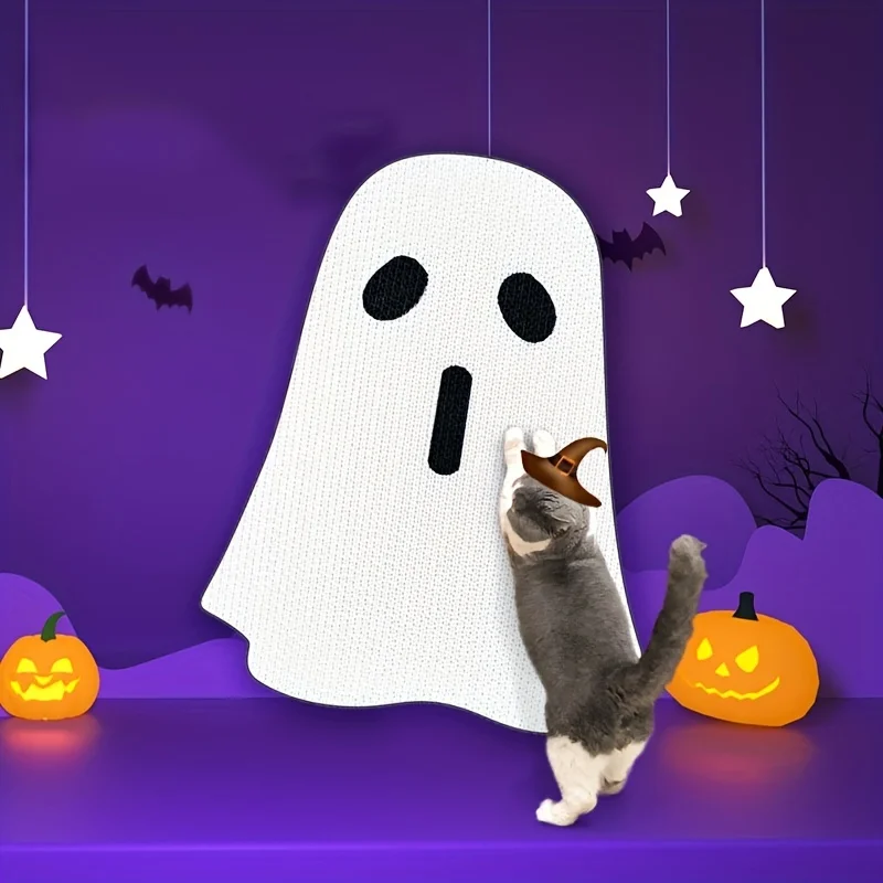 Halloween Cat Claw Plate Scratcher Wall Sticker Durable and Non Shattering Integrated Cat Claw Plate Wear resistant, Made of Kra