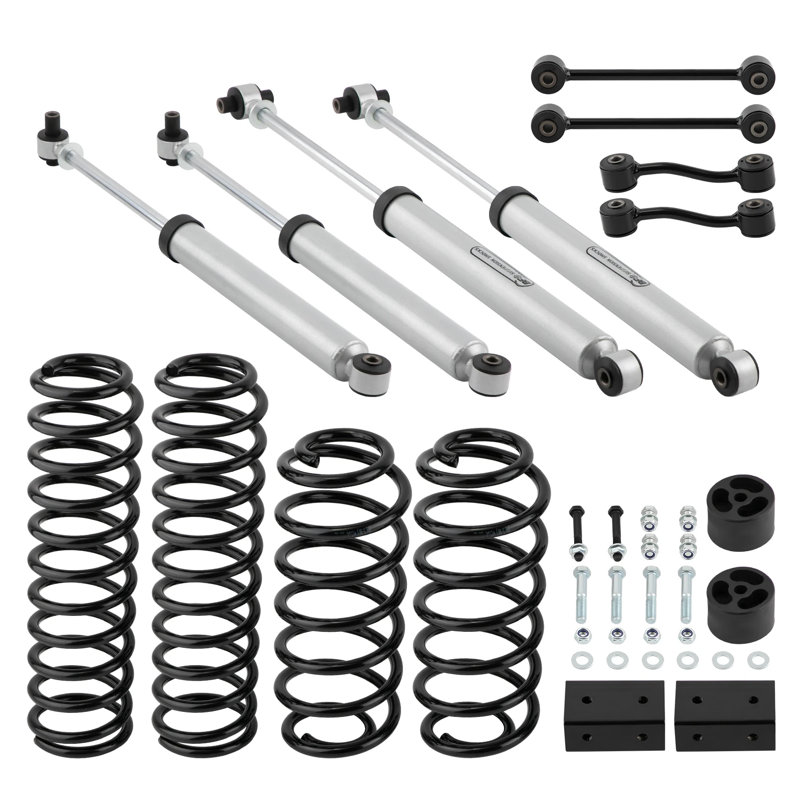 

Комплект для лифта подвески 2,5 дюйма с тягами стабилизатора для Jeep Wrangler JLU 2018-2023