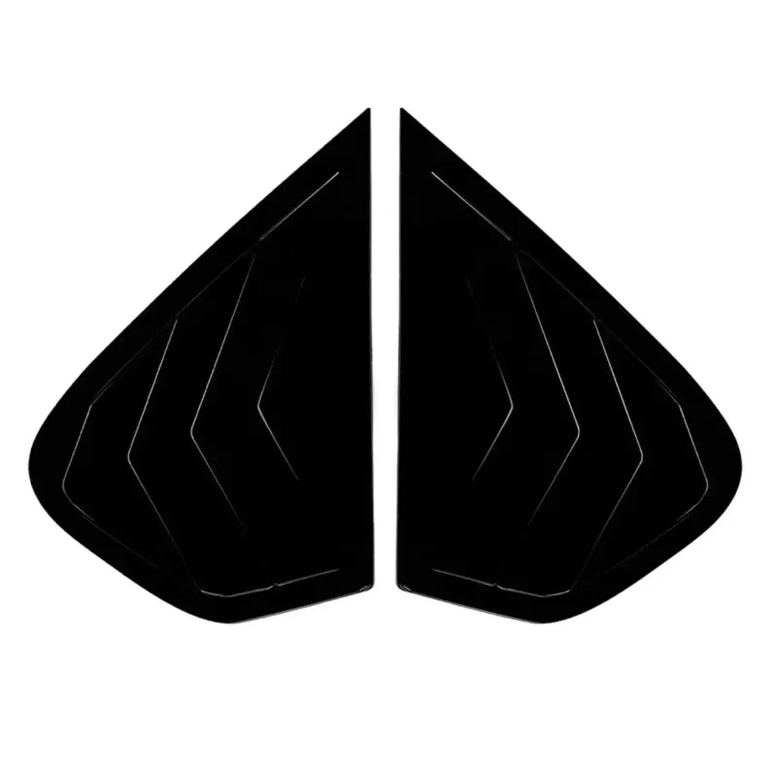 E71 E72 Louver For BMW X6 E71 E72 2008 2009 2010 2011-2014 Triangle Louver Shark Gill Shaped Rear Window Decorative WindowVent