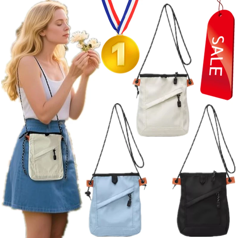 

New Mini Nylon Crossbody Bag Soft Small Phone Wallet Multifunctional Adjustable Strap Shoulder Bag Crossbody Purse Canvas Purses