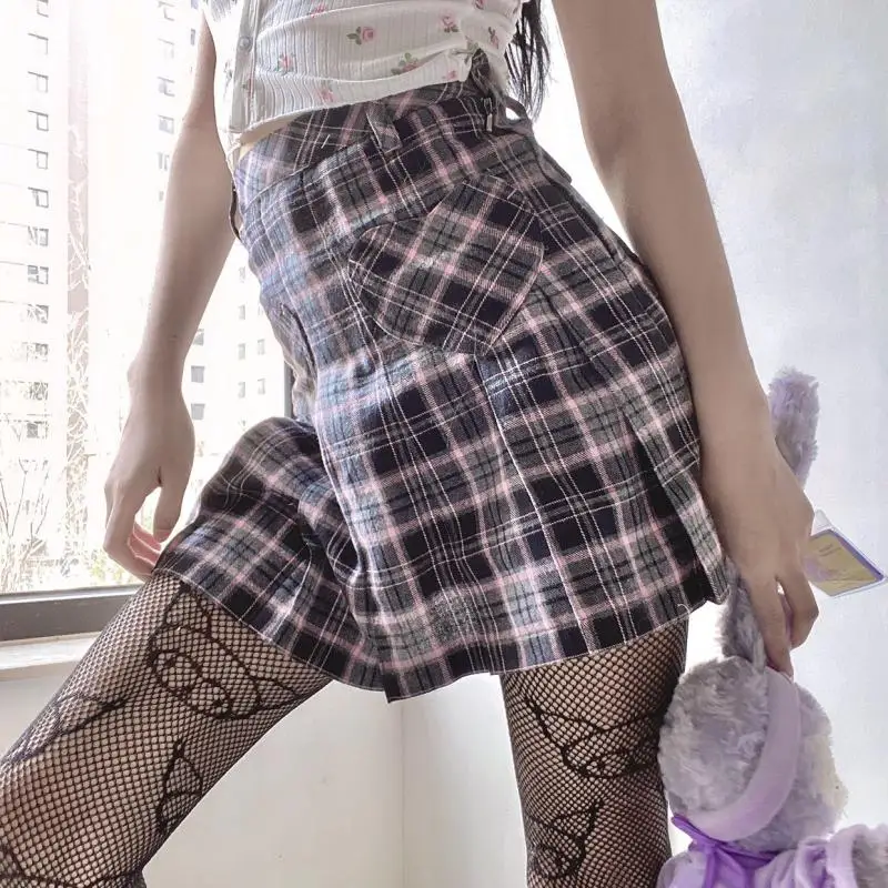 Sexy Hello Kitty calze traspiranti alla moda Sanrio calze nere Lolita collant Sexy Anime Kuromi Style calze a rete