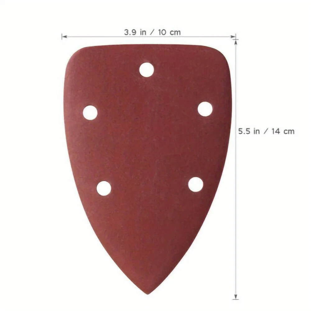 40/80Pcs Triangle Sanding Pads, Hook & Loop Detail Sander Sandpaper Sheets, 60/80/120/240 Grit for Wood Paint Surface Polishing - view 3