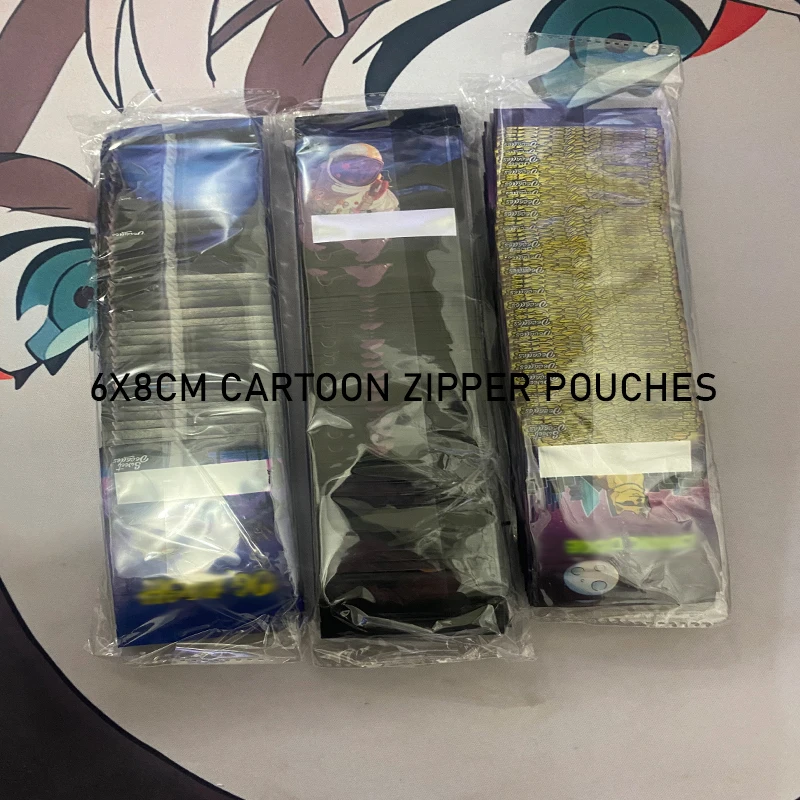 6x8cm Multifunktionale Cartoon-Lebensmittel-Aufbewahrungsbeutel 1G Kaffee-Gewürz-Pulver Mylar-Beutel Anti-Oxidations-Beutel Wiederverschließbare Reißverschlussbeutel