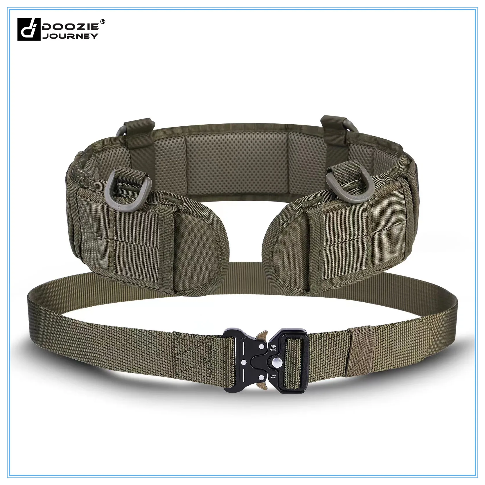 

Military Tactical Belt Men Molle Battle Belt Airsoft Army Combat Outdoor CS Hunting Paintball Padded Waist Belt Set Adjustable