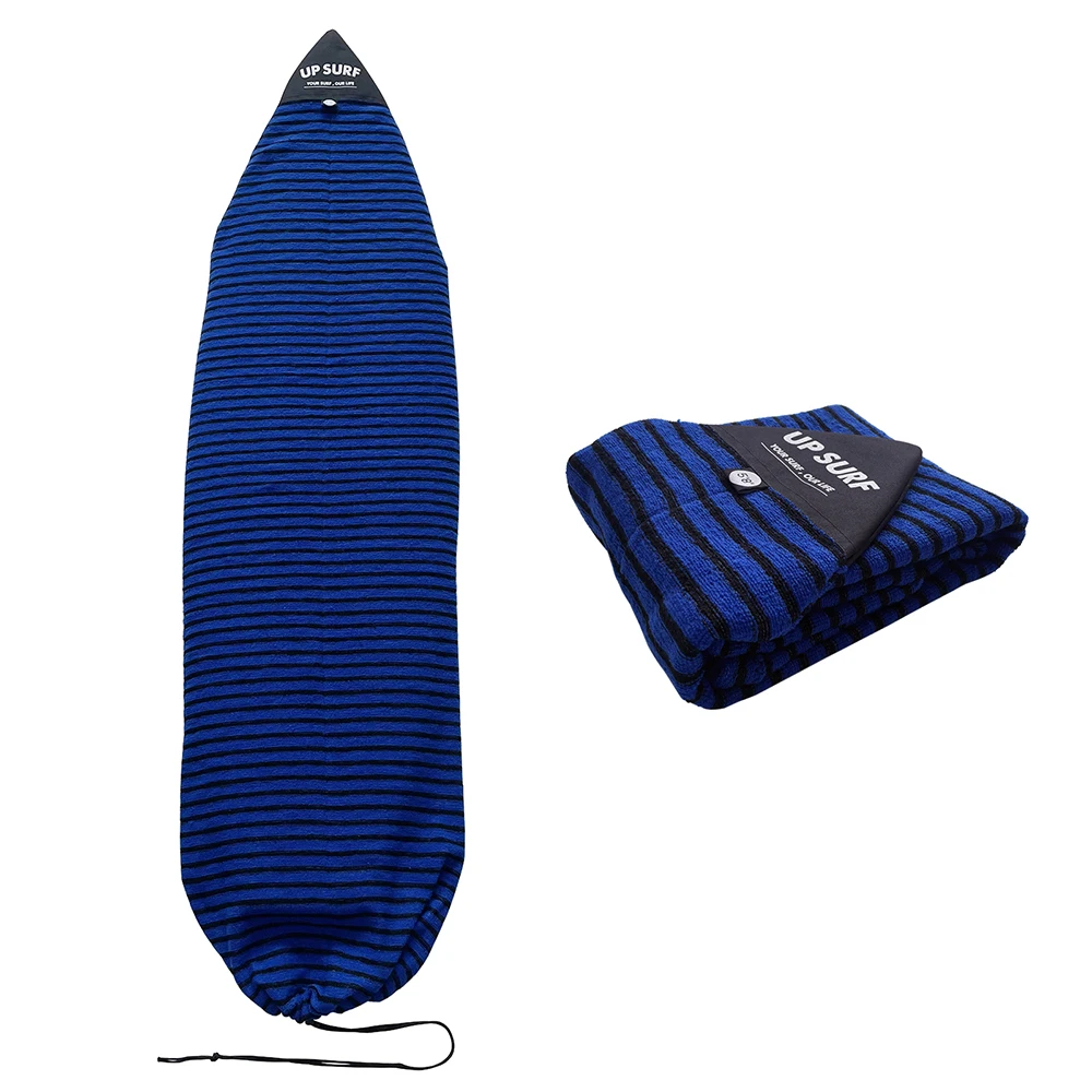 UP SURF Surf Socks Surfboard Sock Covers Elastic Stretch Surf Bag Black&Blue&Red&White Stripe Patterns