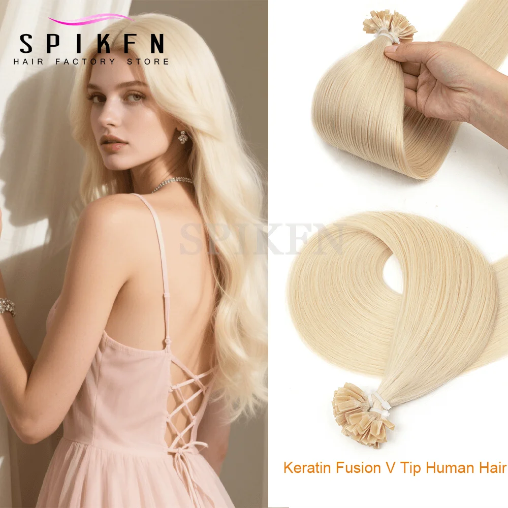 

30G Real Human Hair Extensions K-Tip Hair Extensions 12-20inch Hot Fusion Pre-Bonde Hair Light Weight Natural Machine Remy Hair