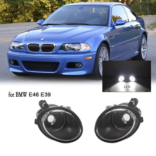 Luces antiniebla LED para BMW E46 M3 2002 2003 2004 2005 2006 lámpara antiniebla del parachoques delantero para BMW E39 M5 2001 2002 2003 piezas de coche