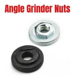 2Pcs M10 Thread Replacement Angle Grinder Metal Pressure Plate Inner Outer Flange Nut Set Tools For 10mm Spindle Thread