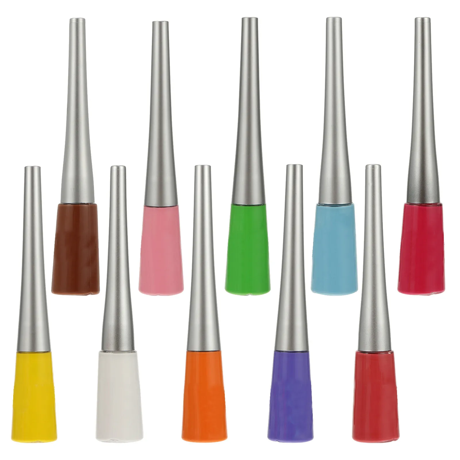 10Pcs 리퀴드 아이라이너 펜 세트 생생한 컬러 방수 오일 방지 경량 부드러운 적용 데일리 메이크업에 사용하기 쉬운 제품