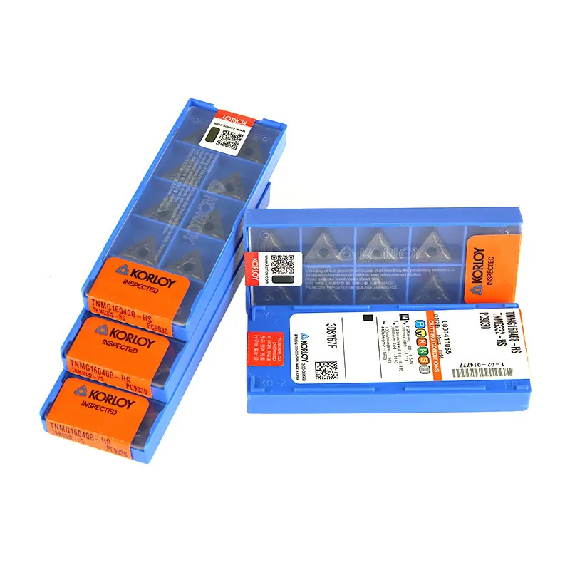 Imagem -03 - Korloy Torno Cnc Carbide Turning Inserções 100 Original 100 Original Tnmg160404 Tnmg160408 220404 220404 220408 -hs Pc9030 Pc5300 Pc5400 Pc8110 10 Peças