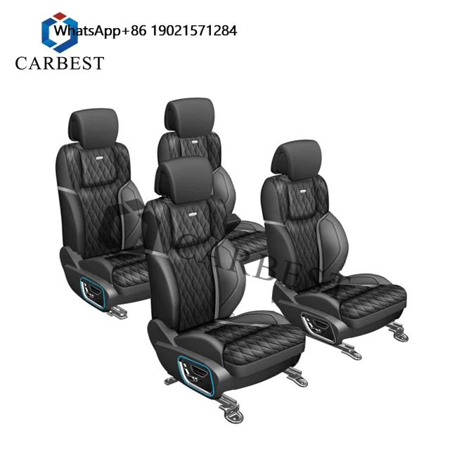 CARBEST Modified MBS Luxury VIP Style General Seat Car Seat for LX570 Land Cruiser With Console