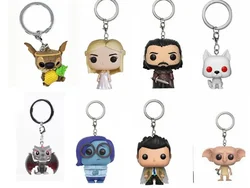 Funko Dobby Fawkes RON Sadness Games Jone Snow of Throned Ghost Night King Keychain Action Figure Toys For Kids Gifts With Box