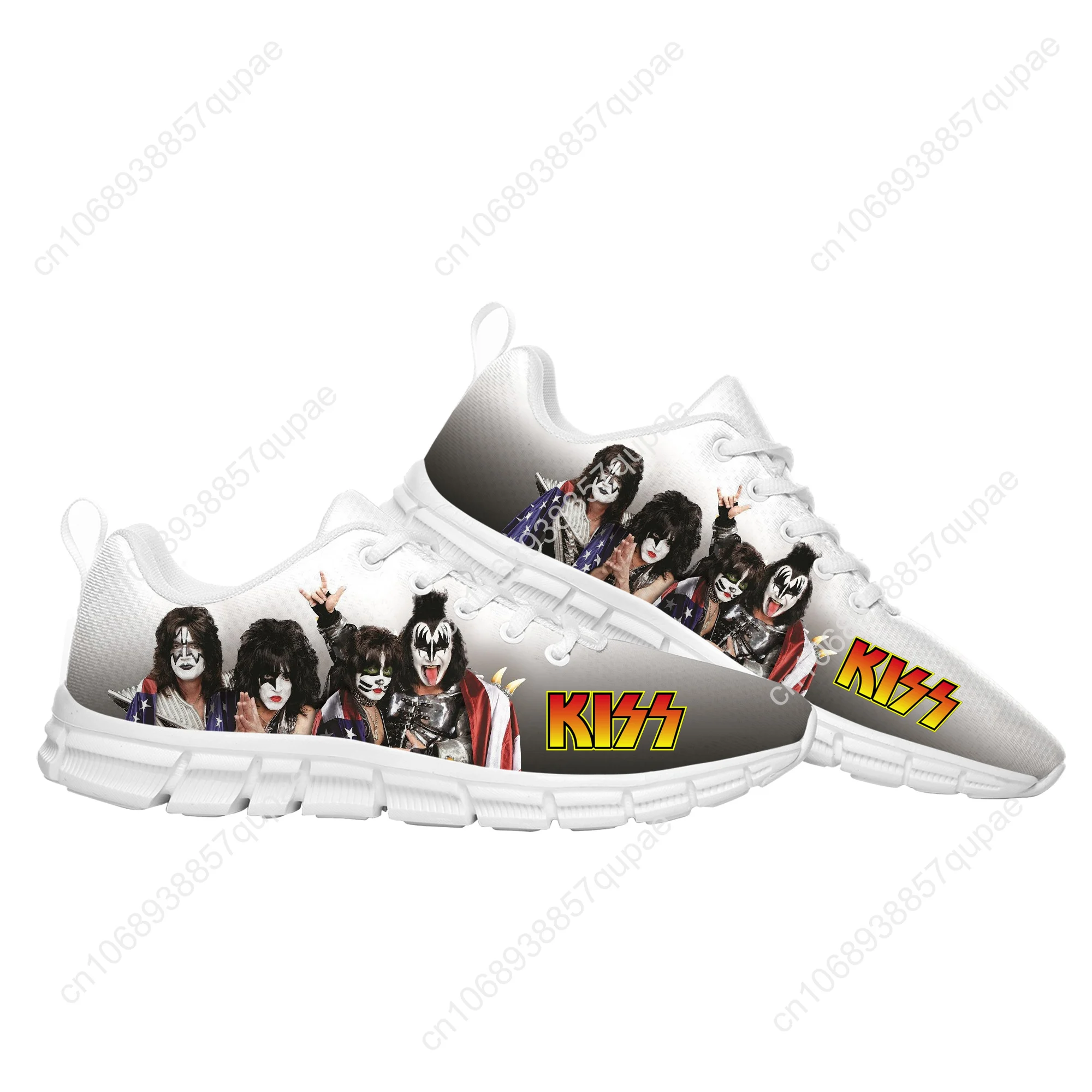 Kiss Heavy Metal Rock Band Sports Shoes Mens Womens Teenager Sneakers Lightweight Casual Hiking Sneaker Custom Built Shoes