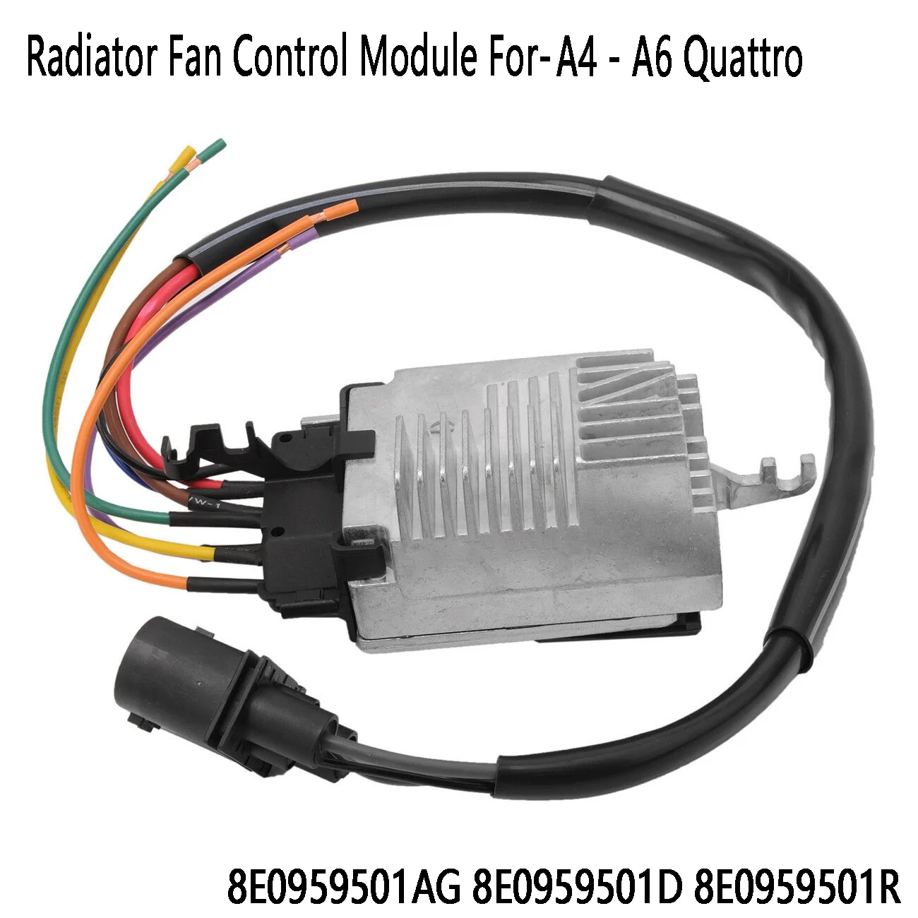 Car Radiator Fan Control Module Cooling Fan Module for-Audi A4 - A6 Quattro 8E0959501AG 8E0959501D 8E0959501R