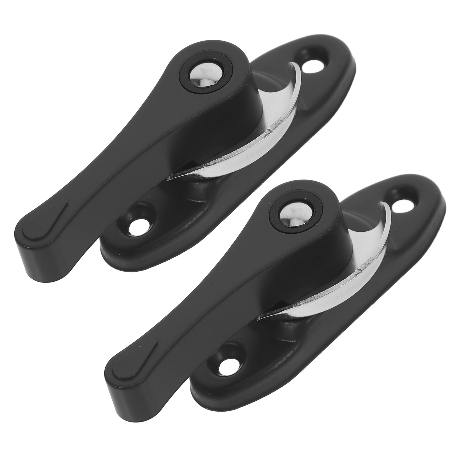 

2 set Moon Locks for Windows Doors Stainless Steel Sash Stoppers Child Proof Sliding Latches Security Hooks Home Safety Hardware