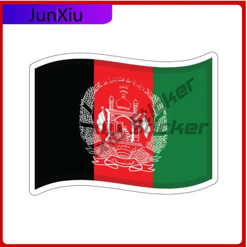 

Afghanistan Drift Flag Sticker Afghan Flag Exterior Accessories Decorations Fun Gift Laptop Car Bicycle Skateboard Laptop Rv Suv