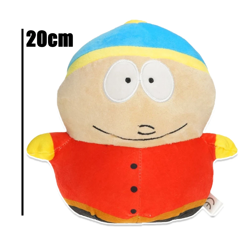 SouthPark-muñecos de peluche de dibujos animados para niño y niña, de 20cm muñecos de peluche, Stan, Tony, Travis, Kawaii, regalos para niños