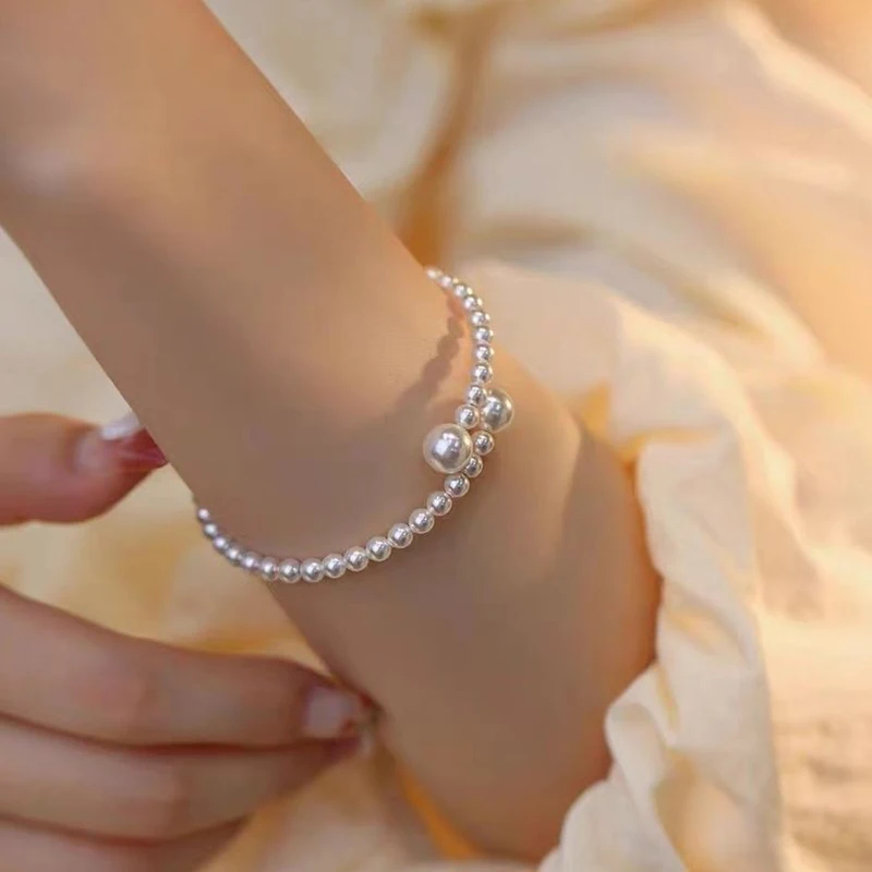 Imitationsperlen-Armband für Frauen, süße süße Kätzchen-Klaue, handgefertigt, verstellbare Öffnung, Armband, Student, Freundschaft, Schmuck, Geschenk – Detail 4