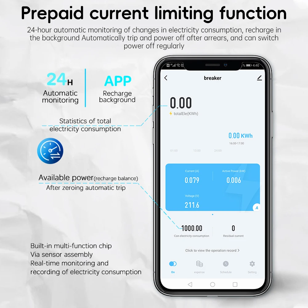 Tuya الذكية قياس قطاع دارة التحكم عن بعد WIFI/Zigbee + RS485 مراقبة في الوقت الحقيقي الزائد حماية ماس كهربائى