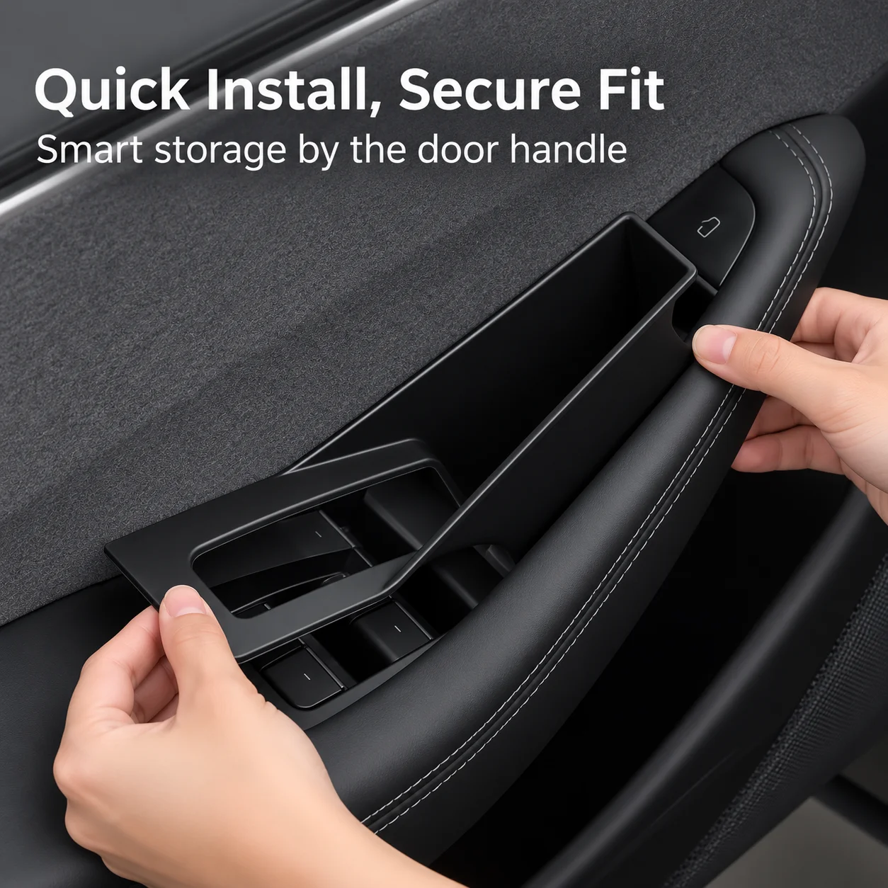 Portable Storage Box for Tesla Model 3 Y Inner Door Handle Organizer Car Interior Accessory Compact Practical Utility Holder