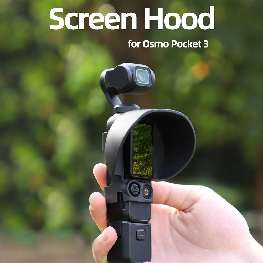 Солнцезащитный козырек для DJI Osmo Pocket 3, защита от солнца, антибликовый ЖК-видеомонитор, капюшон, ручной карданный подвес, аксессуары для камеры