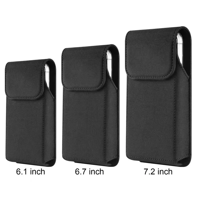 Para Samsung S26 S25 S24 S23 S22Plus S26 Ultra S26 FE, funda con clip de cinturón y bolsa de tela de nailon, cubierta tipo flip