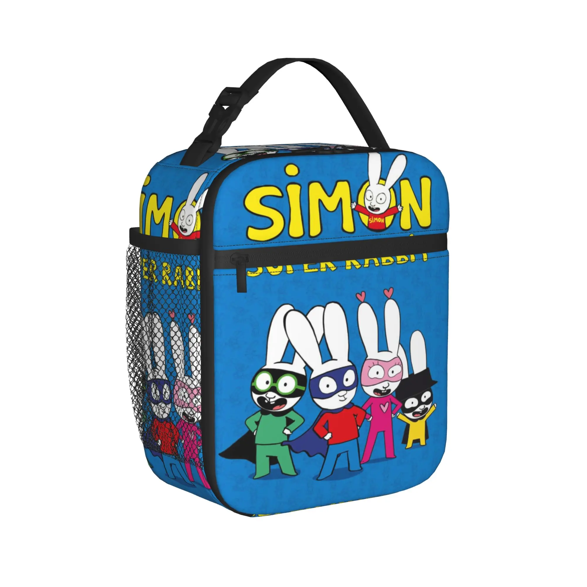 Simon Super Rabbit Thermal Insulated Lunch Bags for Office  Portable Food Container Bags Men Women Thermal Cooler Lunch Box