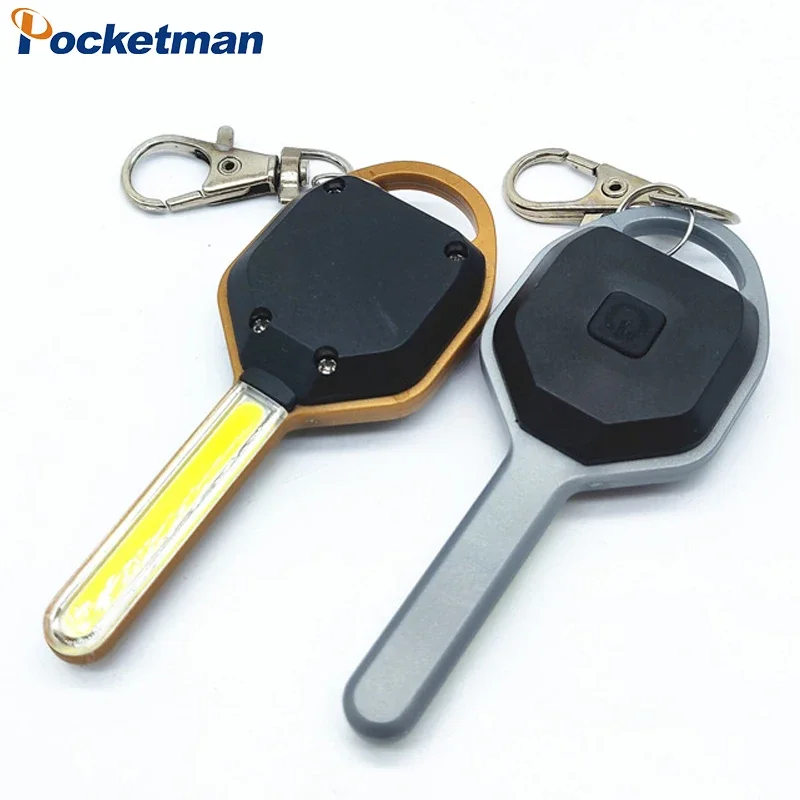 

Mini COB LED Keychain Flashlight Emergency Light Mini Flashlight Torch Pocket Keychain Lights For Camping Hiking Emergency
