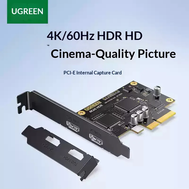 UGREEN CM701 25176 PCIe HDMI Video Capture Card 4K 60Hz HDR Game Recording Live Streaming
